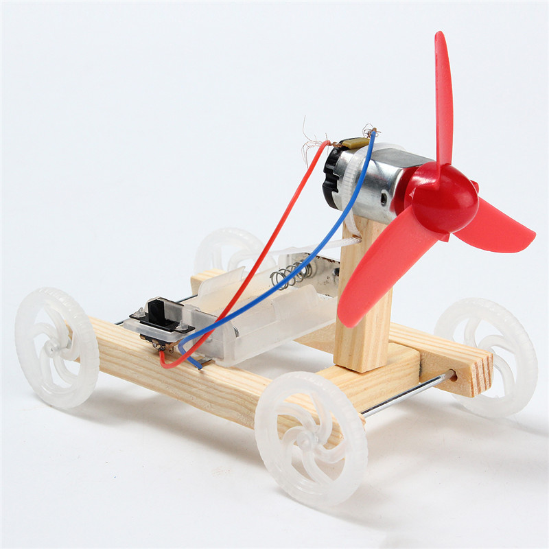 DIY Technology Invention Single-wing Wind Car Assembly Model Kit 10