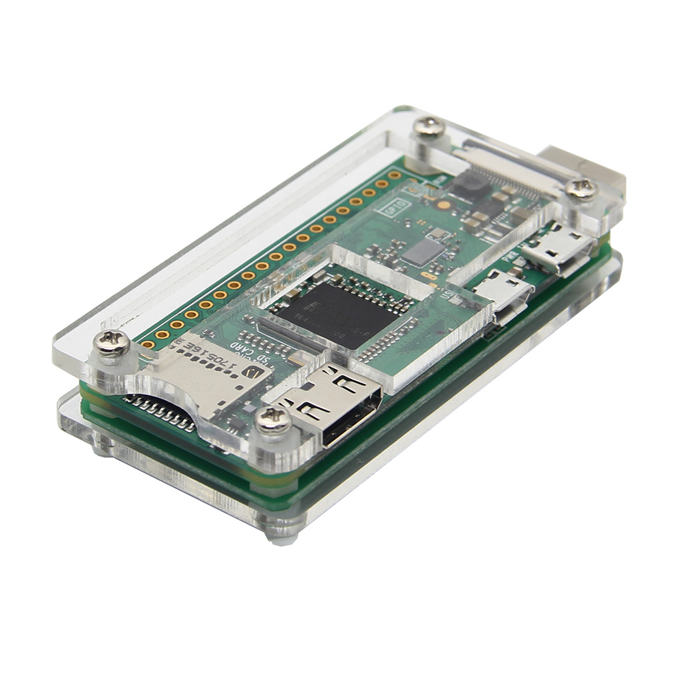 Transparent Acrylic Case For Raspberry Pi Zero W USB-A Addon BadUSB Board 8