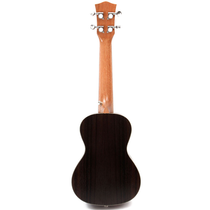 21 Soprano Ukulele Lovely Musical Instrument Black Guitar Rosewood" - Photo: 9