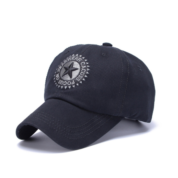 

Mens Cotton Star Embroidery Baseball Hat Casual Sport Visor Snapback Hip Hop Hat Adjustable