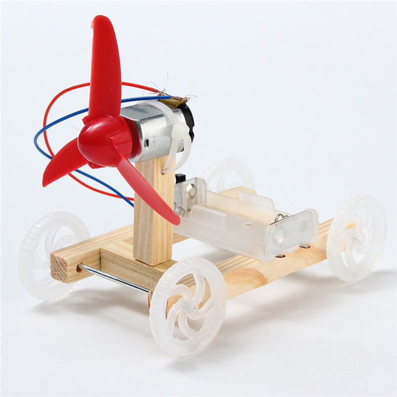 DIY Technology Invention Single-wing Wind Car Assembly Model Kit 11