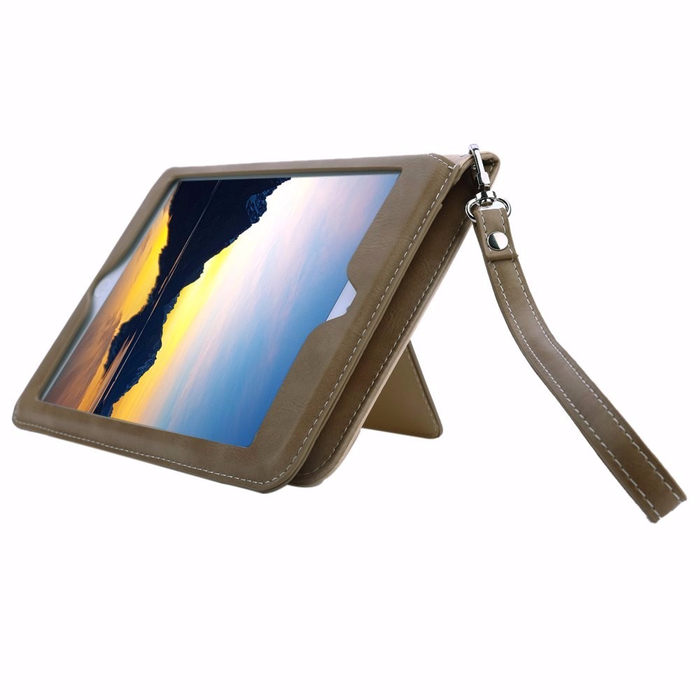 Multifunctional Card Slot Lanyard Leather Case For iPad Mini 4 17