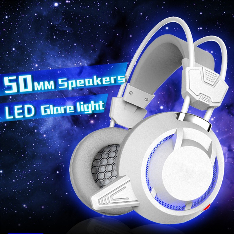 PLEXTONE PC835 50mm Driver Unit LED Light Gaming Headset Headphone With Mic 3