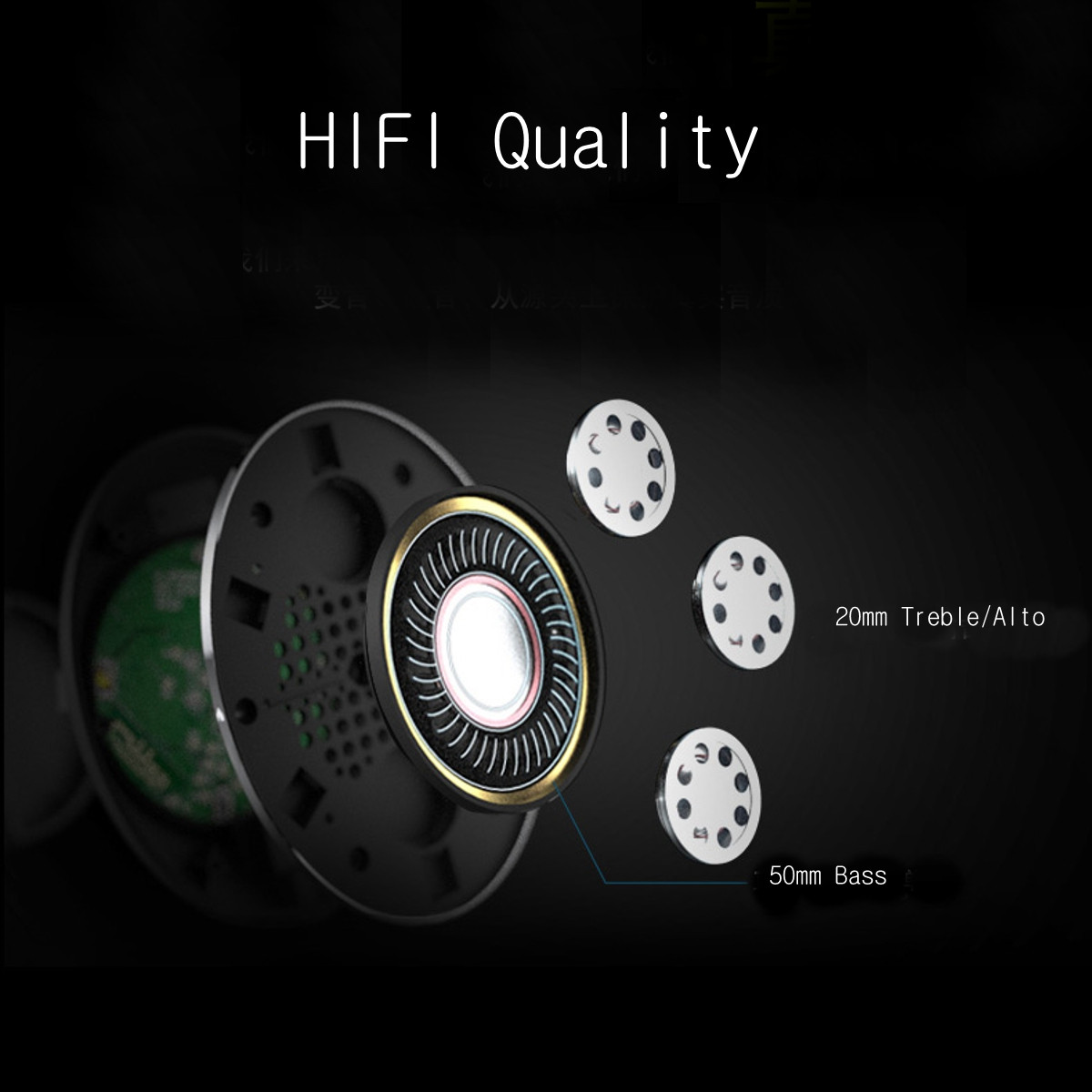 Foldable HiFi Wireless Bluetooth V4.0+EDR Stereo Headphone 9