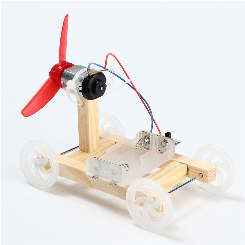 DIY Technology Invention Single-wing Wind Car Assembly Model Kit 66