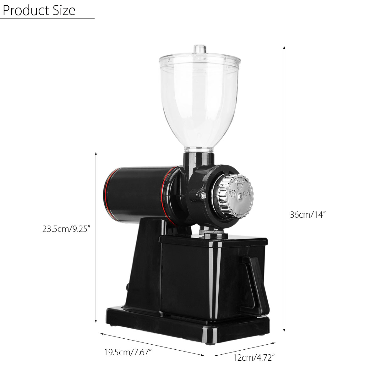110V Electric Coffee Bean Grinder Adjustable Espresso Mill Blender Grindering Coffe Power Tool 28
