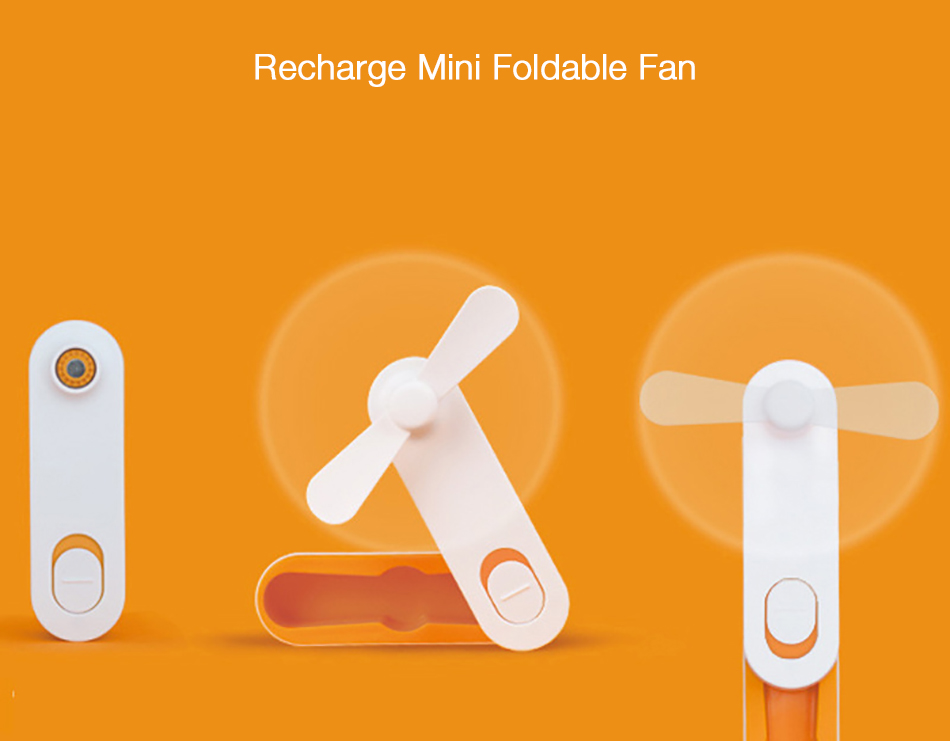 Creative Rechargeable Foldable Portable Ultra Silent Mini Handheld Desktop Travel Silicone USB Fan 6