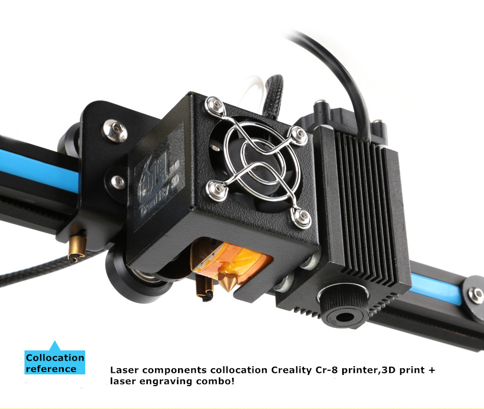 12V Blue Violet Laser Engraving Head Set With Wood Plates For CR-10 CR-10S 3D Printer 25