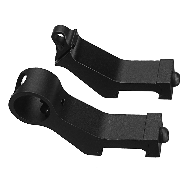 45 Degree Tactical Iron Sights Rear Front Sight Mount Set for Weaver Picatinny Rails 8