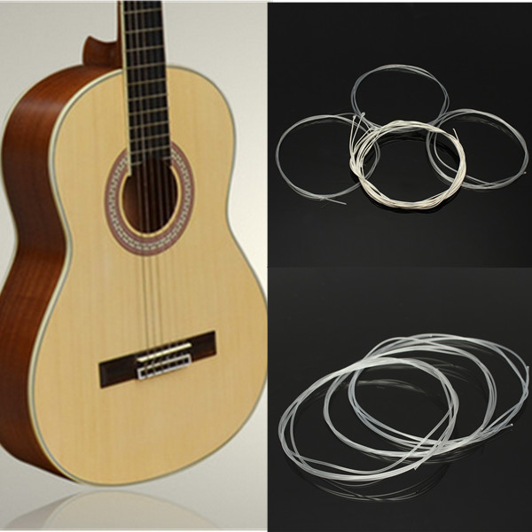 

6pcs Nylon String Silver Strings Gauge Set For Classical Acoustic Guitar