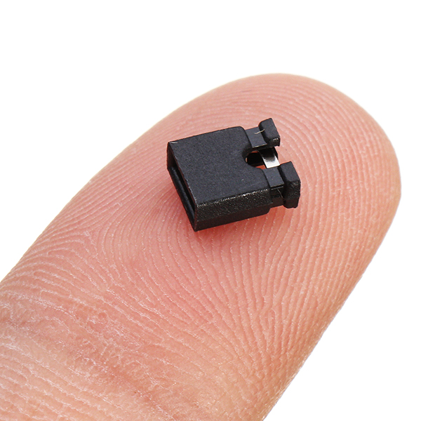 100pcs 2.54mm Jumper Cap Short Circuit Cap Pin Connection Block 9