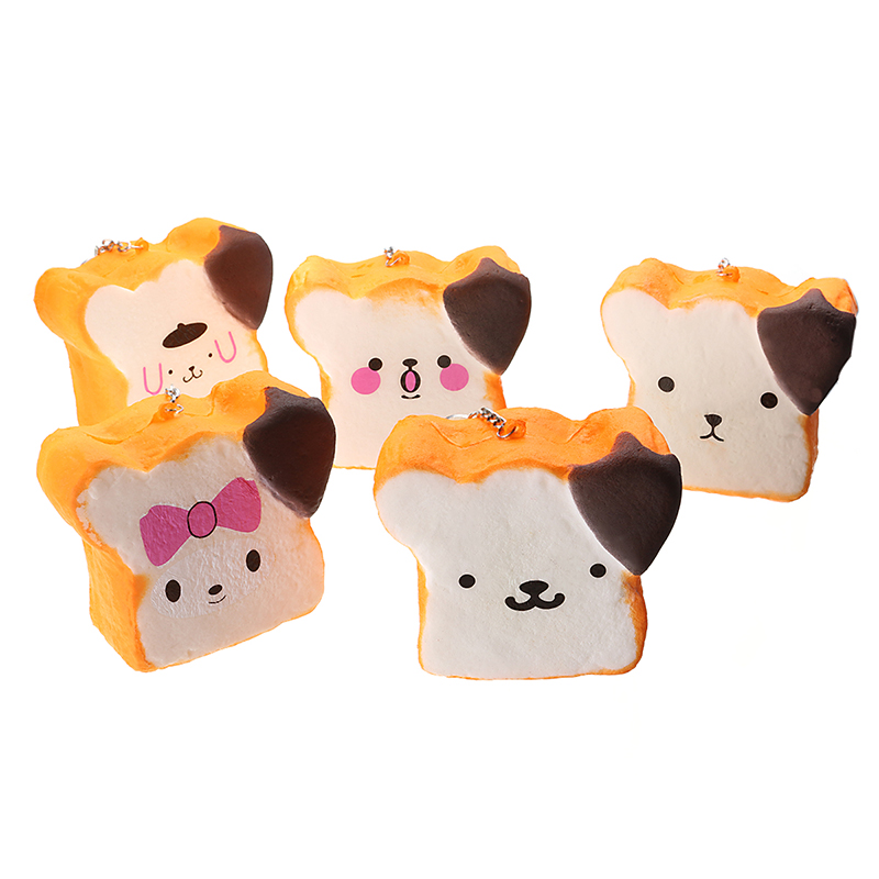 

Squishy Jumbo Emoji Face Bread 8.5x4.5cm Slow Rising Cute Kawaii Collection Gift Decor Toy