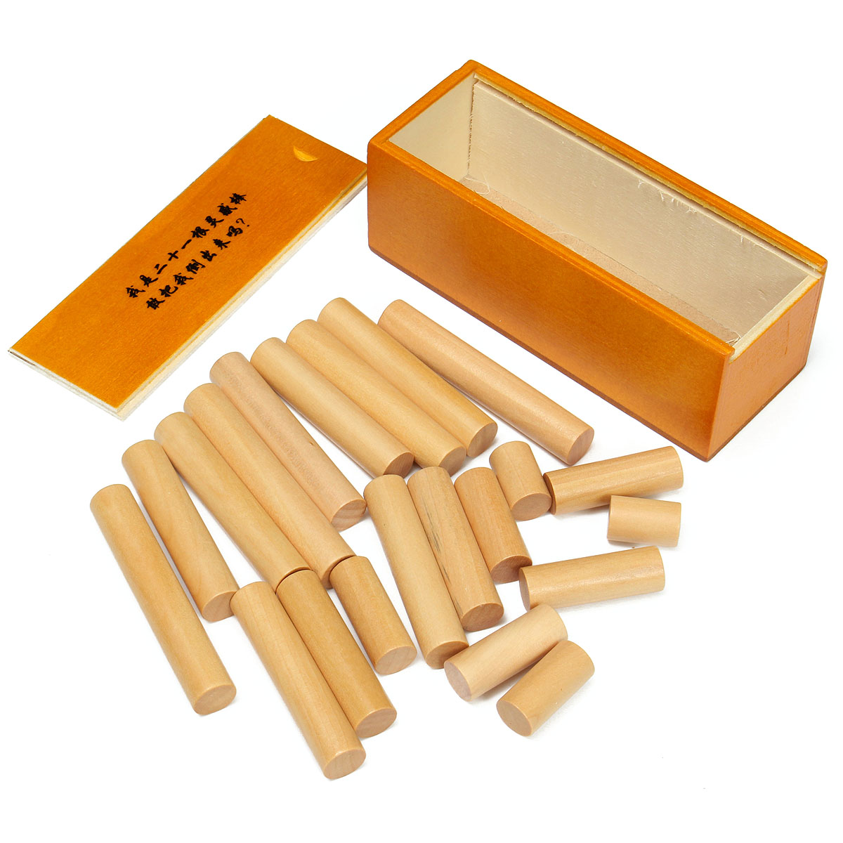 21PCS Adult Wooden Educational Toys Inspired Rod Disassembly Unlock - Photo: 2