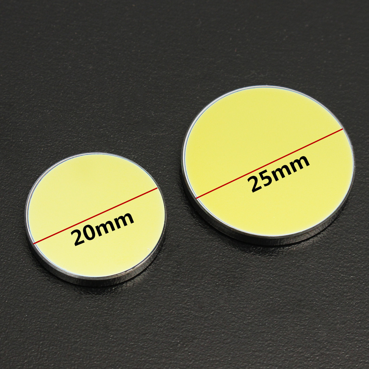 3Pcs Reflective Mirror Reflector Si Coated Gold for CO2 Laser Cutting Engraving 8