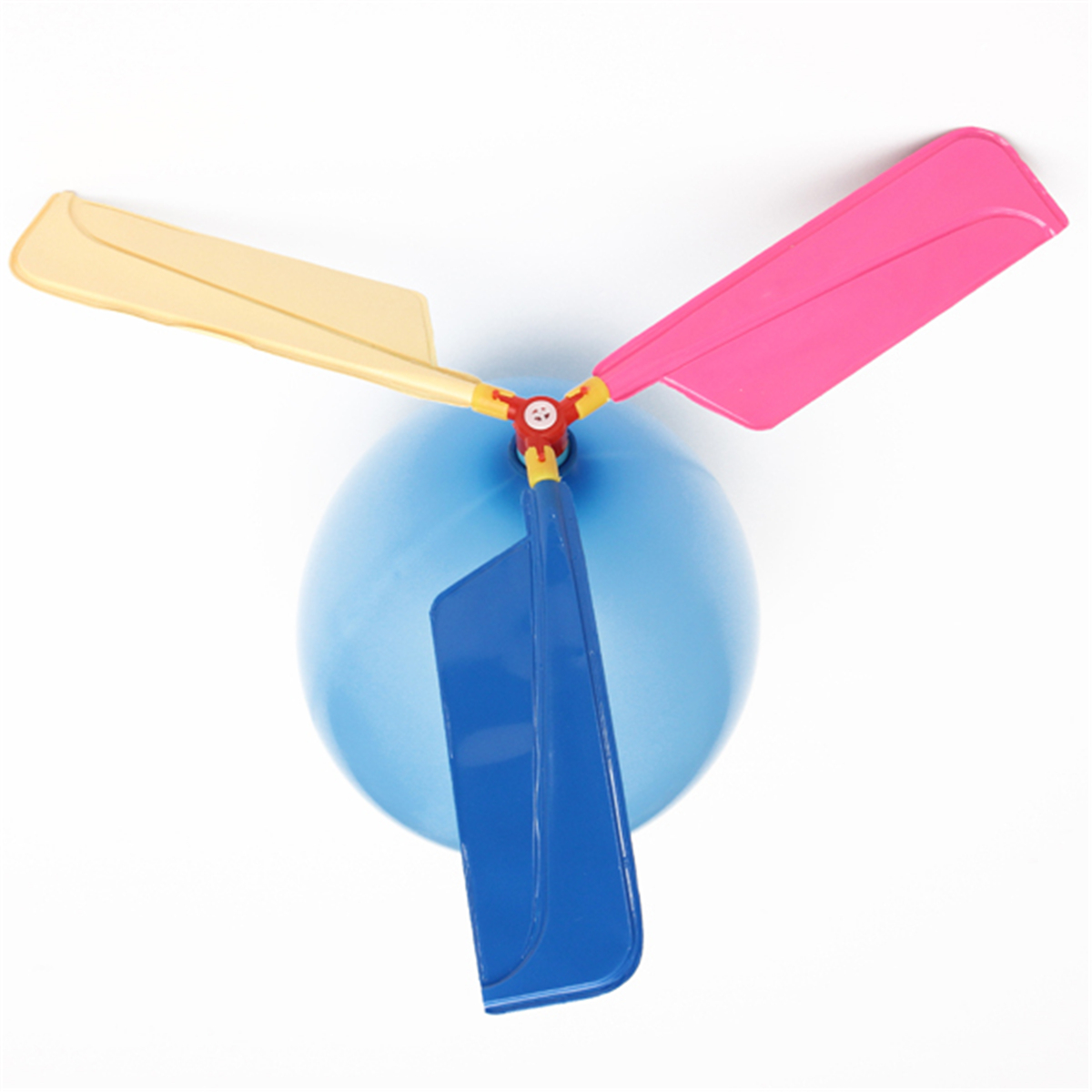 5Pcs Colorful Traditional Classic Balloon Helicopter Portable Flying Toy - Photo: 2