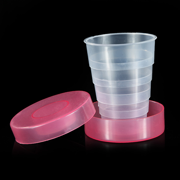 Plastic Outdoor Folding Water Cup Camping Hiking Folding Drinking Cup