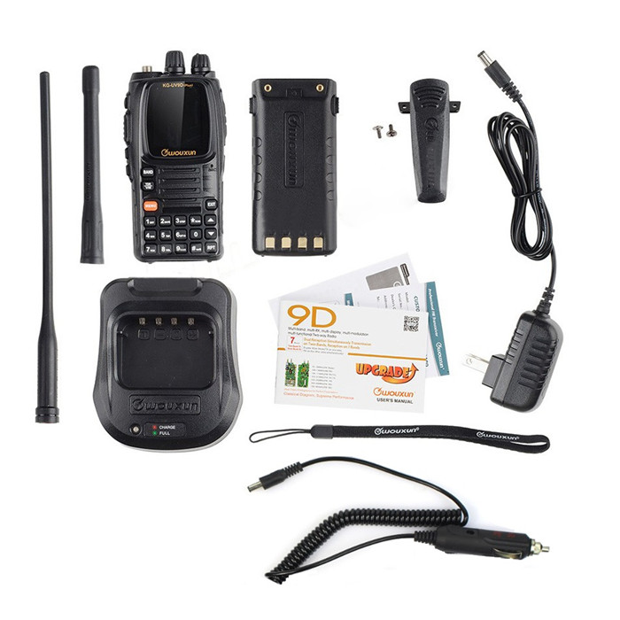 Wouxun KG-UV9D Plus Dual Band Transmission Cross Band Repeater Air Band Walkie Talkie Two-way Radio 12