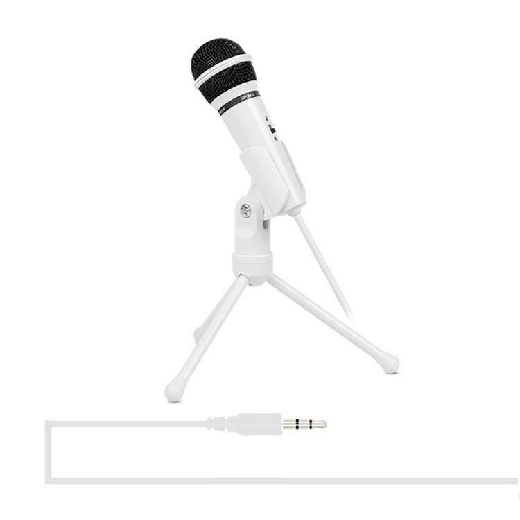 3.5mm Condenser Microphone Mic Recording Stand For PC Laptop Desktop YY Skype 8