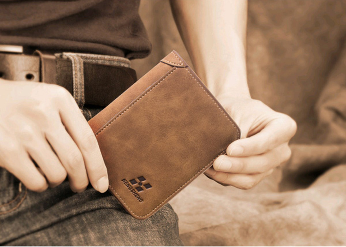 IPRee® Men's Vintage RFID Blocking Trifold Wallet PU Leather ID Credit Card Holder 22