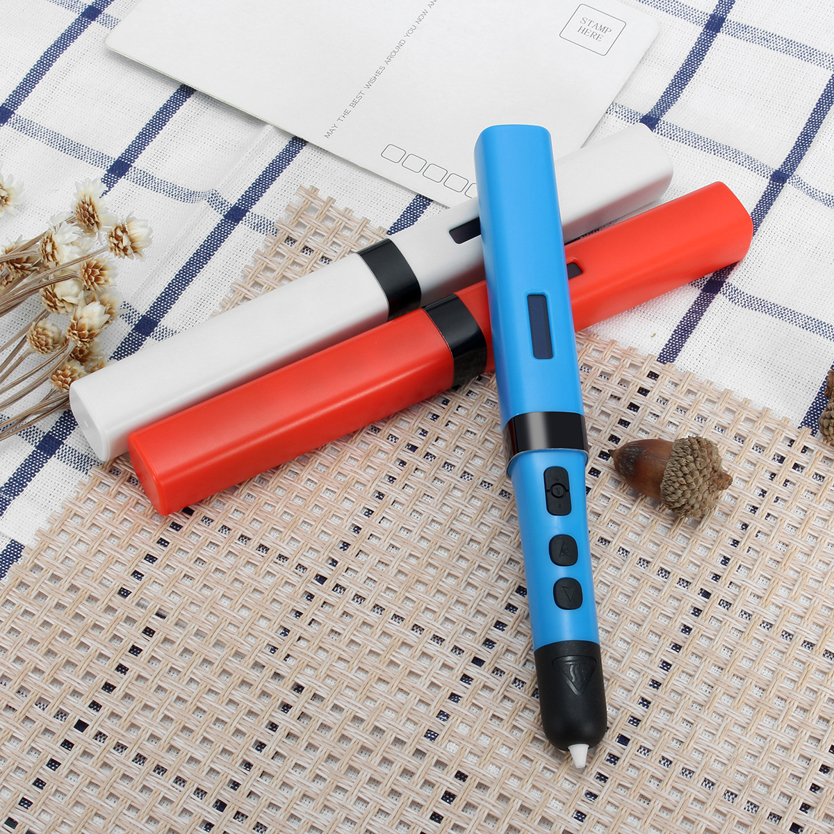 1.75mm Low Temperature 3D Printer Drawing Pen 15*20*173mm Size Support PLA/ABS/HPS 54