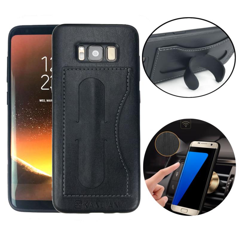 

Bakeey™ PU Leather Kickstand Card Slot Magnetic Cover Case for Samsung Galaxy S8 Plus 6.2 Inch