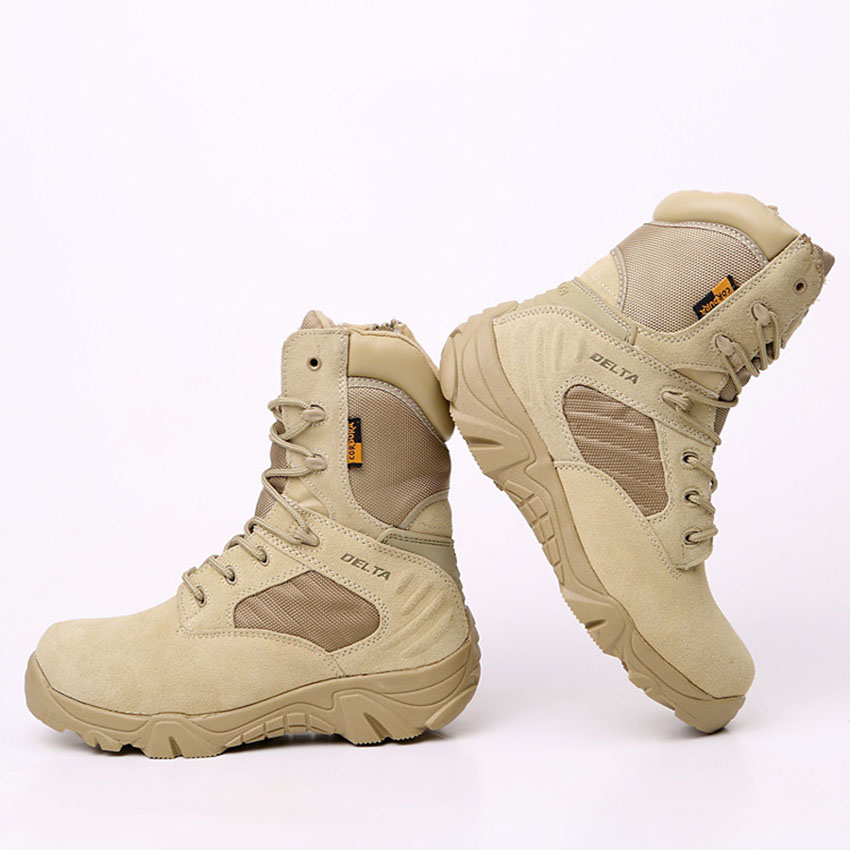 Army Men Commando Combat Desert Outdoor Hiking Boots Landing Tactical Military Shoes 16