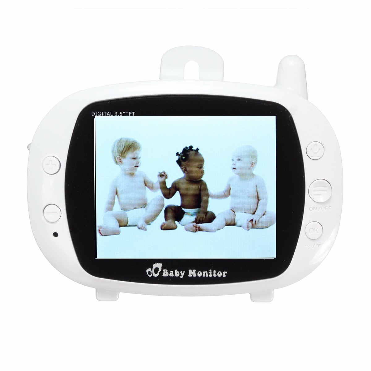2.4G Wireless Digital 3.5 inch LCD Baby Monitor Camera Audio Talk Video Night Vision 19