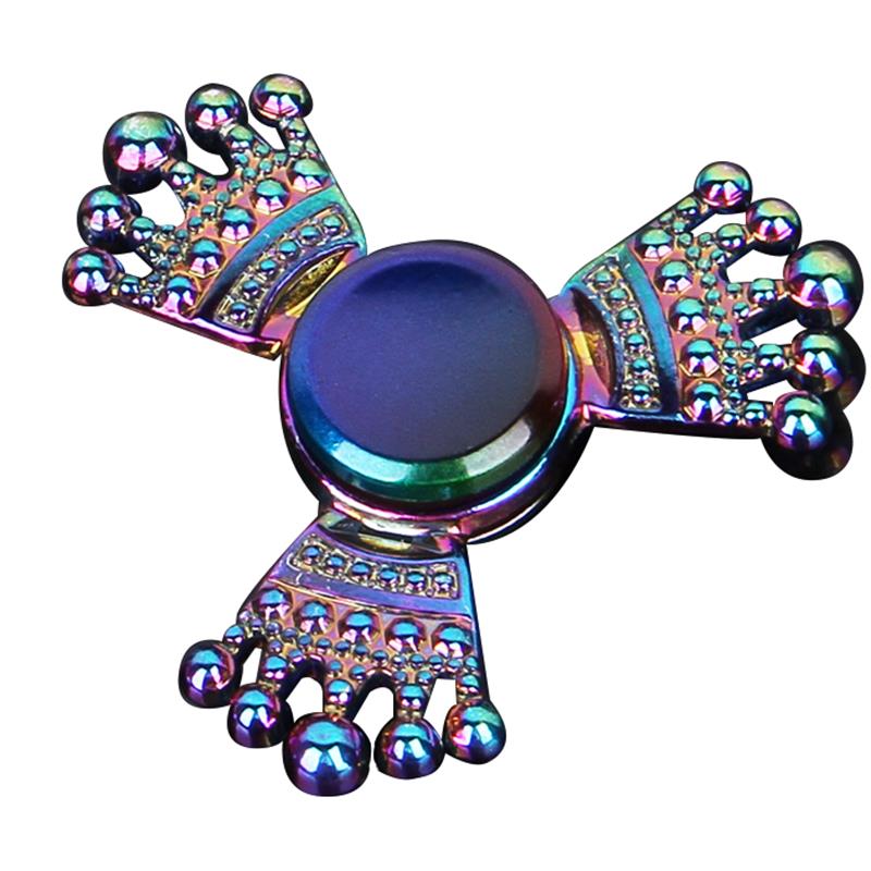 

Colorful Tri-Spinner Fidget Hand Spinner ADHD Autism Fingertips Reduce Stress Focus Attention Toys