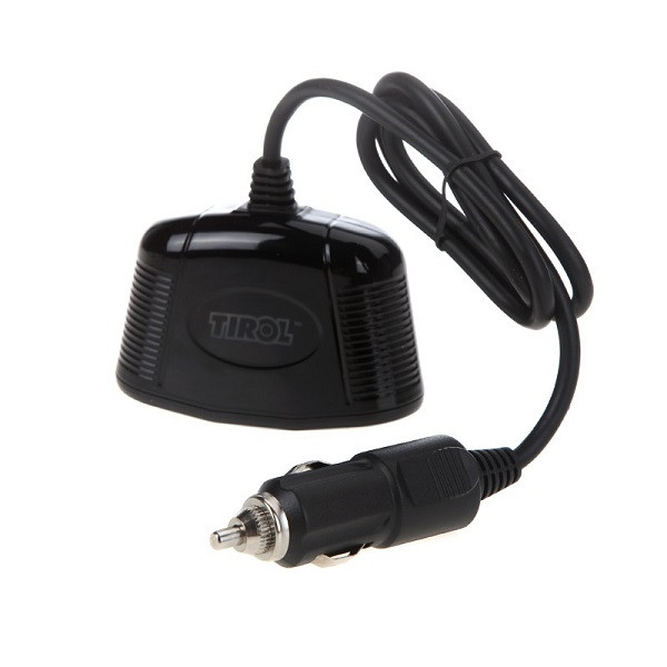 TIROL T16248  Dual USB Car Charger Cigarette Lighter 1 Spliter 2 Sock for iPhone Android Digital Devce