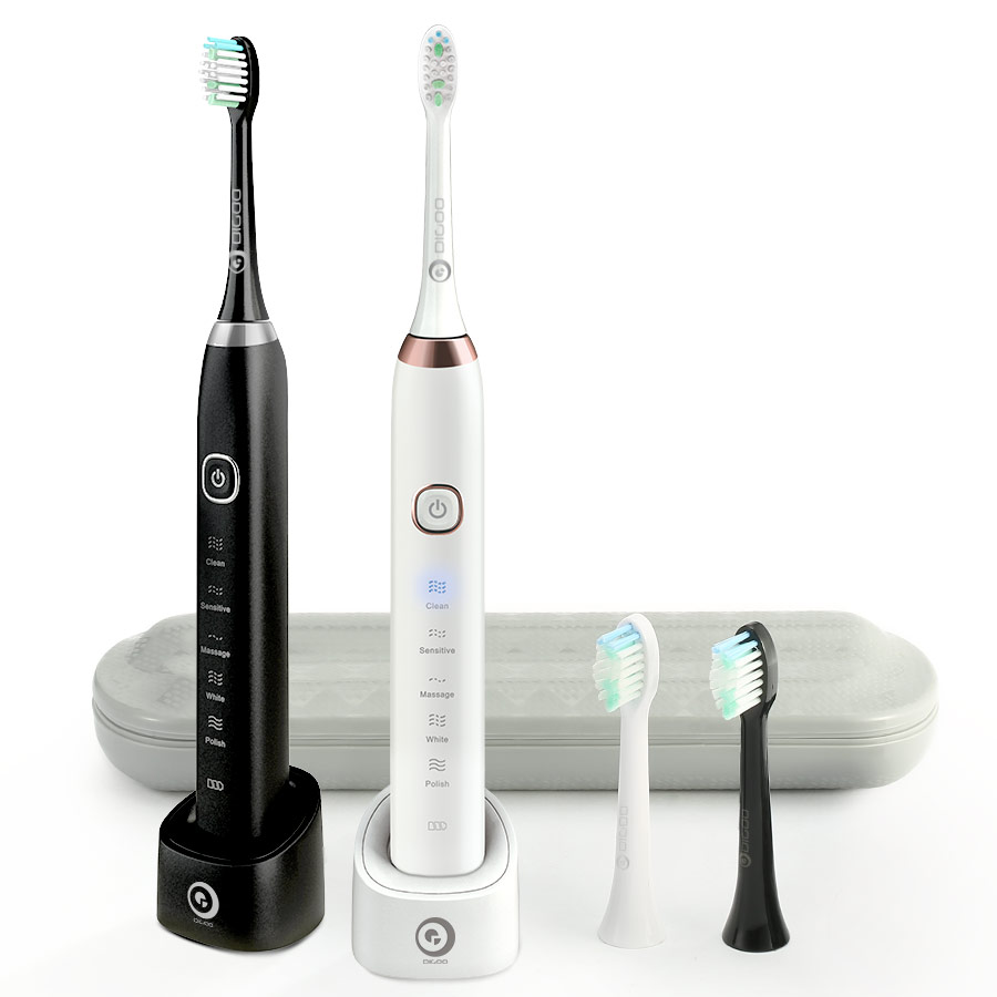  Digoo DG-YS11 5 Brush Modes Sonic Electric Wireless USB Toothbrush