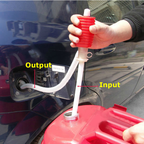 

Portable Manual Car Siphon Hose Pump Gas Oil Water Liquid Transfer Hand Pump Sucker
