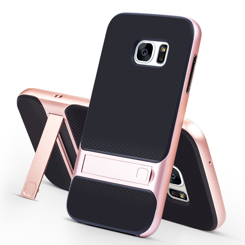 

TPU+PC Silicon Hybrid Stand Holder 3D Kickstand Back Cover Armor Case for Samsung Galaxy S7