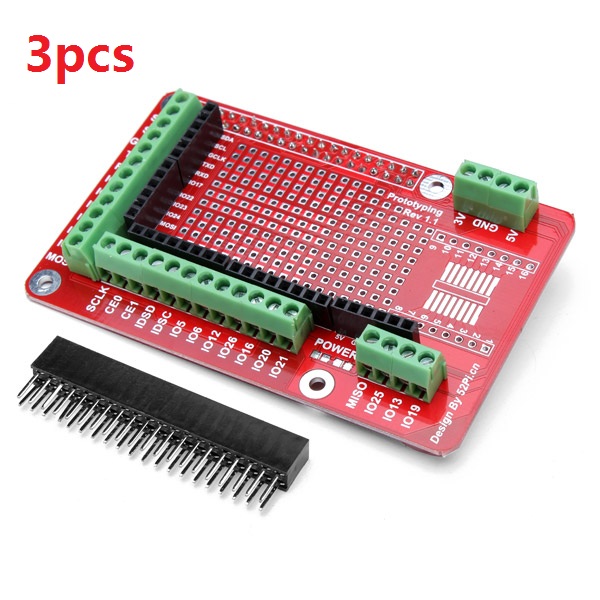 3pcs Prototyping Expansion Shield Board For Raspberry Pi 2 Model B / B+ 11