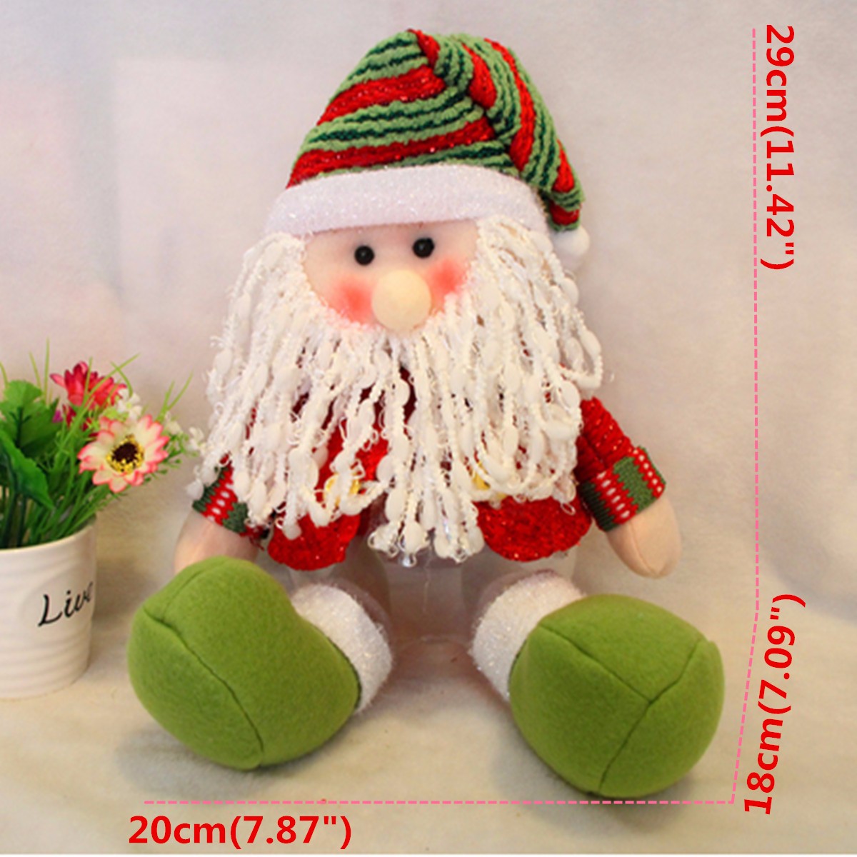 Lovely Snowman Santa Claus Candy Round Jar Bottle Christmas Kid Toy Doll Gift Decor - Photo: 7