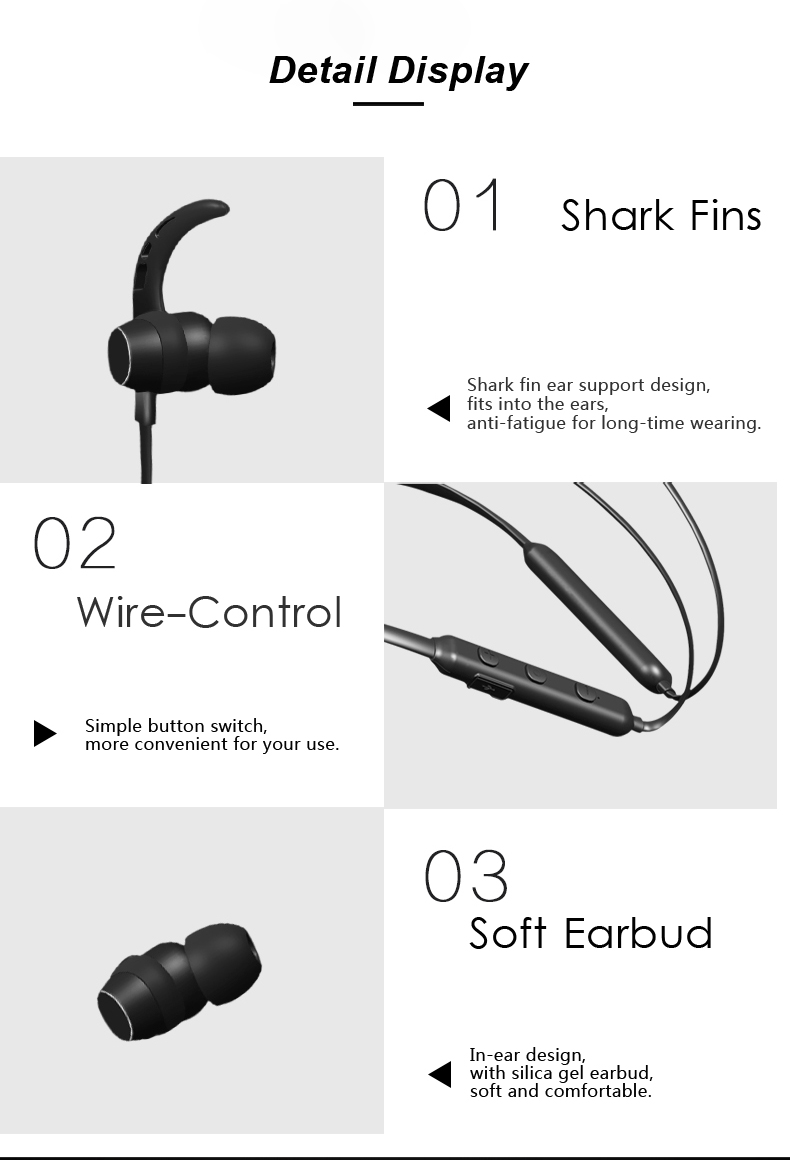 Maxchange MX6 Bluetooth 4.2 In-Ear Sports Bass Earphone Magnetic Attraction Earphone 34