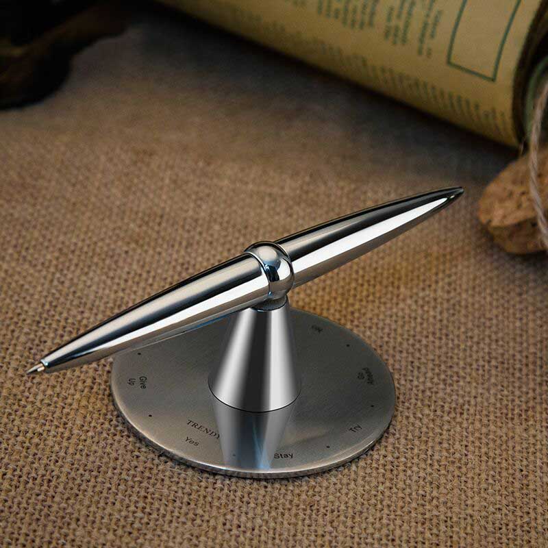 Spin Decision-Making Pen Office Staff Stress Relievers Toys Desk Decor Paperweight Magnetic Toys - Photo: 3
