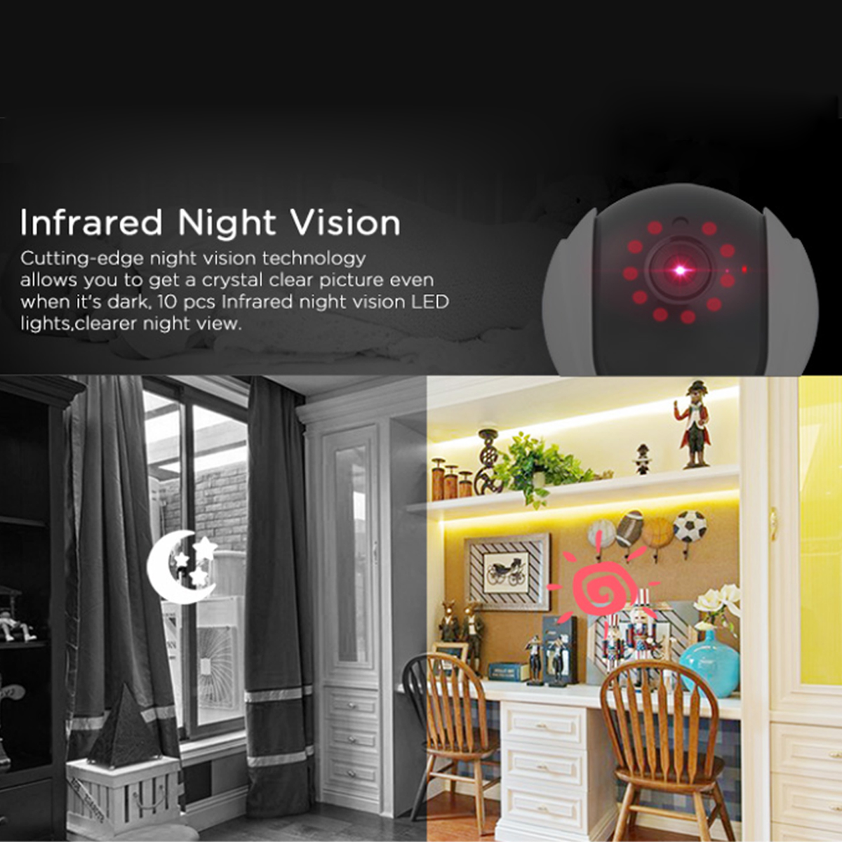Sricam SP020 Wireless 720P IP Camera Pan&Tilt Home Security PTZ IR Night Vision WiFi Webcam 5