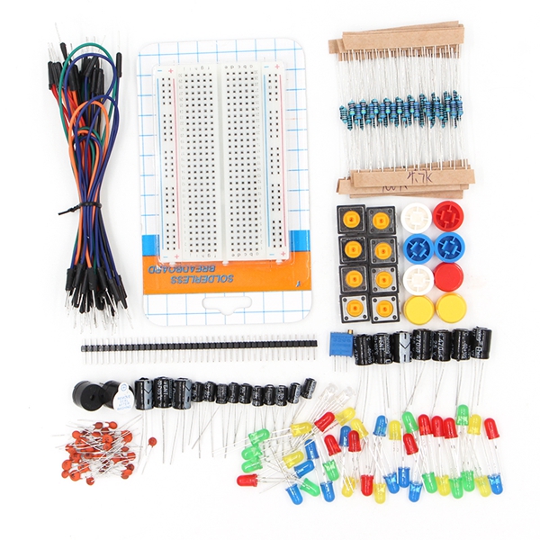 Geekcreit® Portable Components Starter Kit For Arduino Resistor / LED / Capacitor / Jumper Wire / 400 Hole Breadboard / Resistor Kit With Plastic Box 8