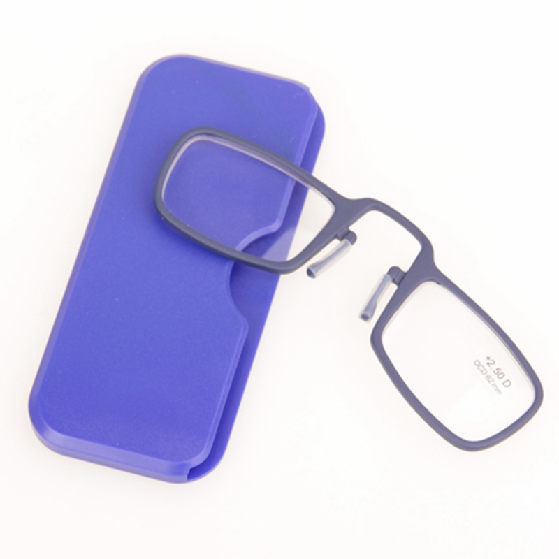 TR90 легкий мини-кошелек карман нос отдыхает клип очки для чтения 1.0 1.5 2.0 2.5 3.0 3.5