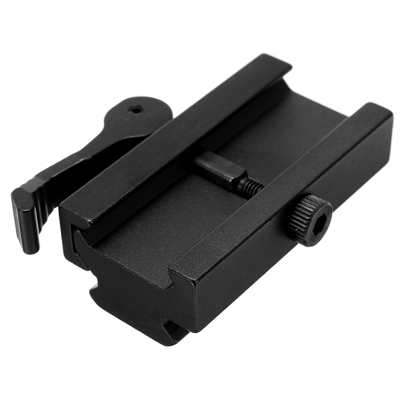 Quick Release Low Profile Compact Riser Quick Detachable 20mm Picatinny Rail Mount Adapter 13