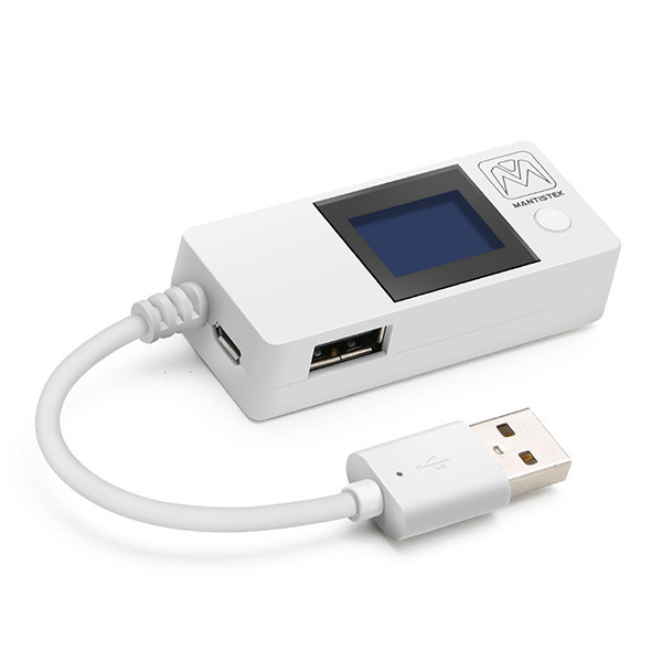 MantisTek™ White Tail USB Voltage Current Detector Power Tester