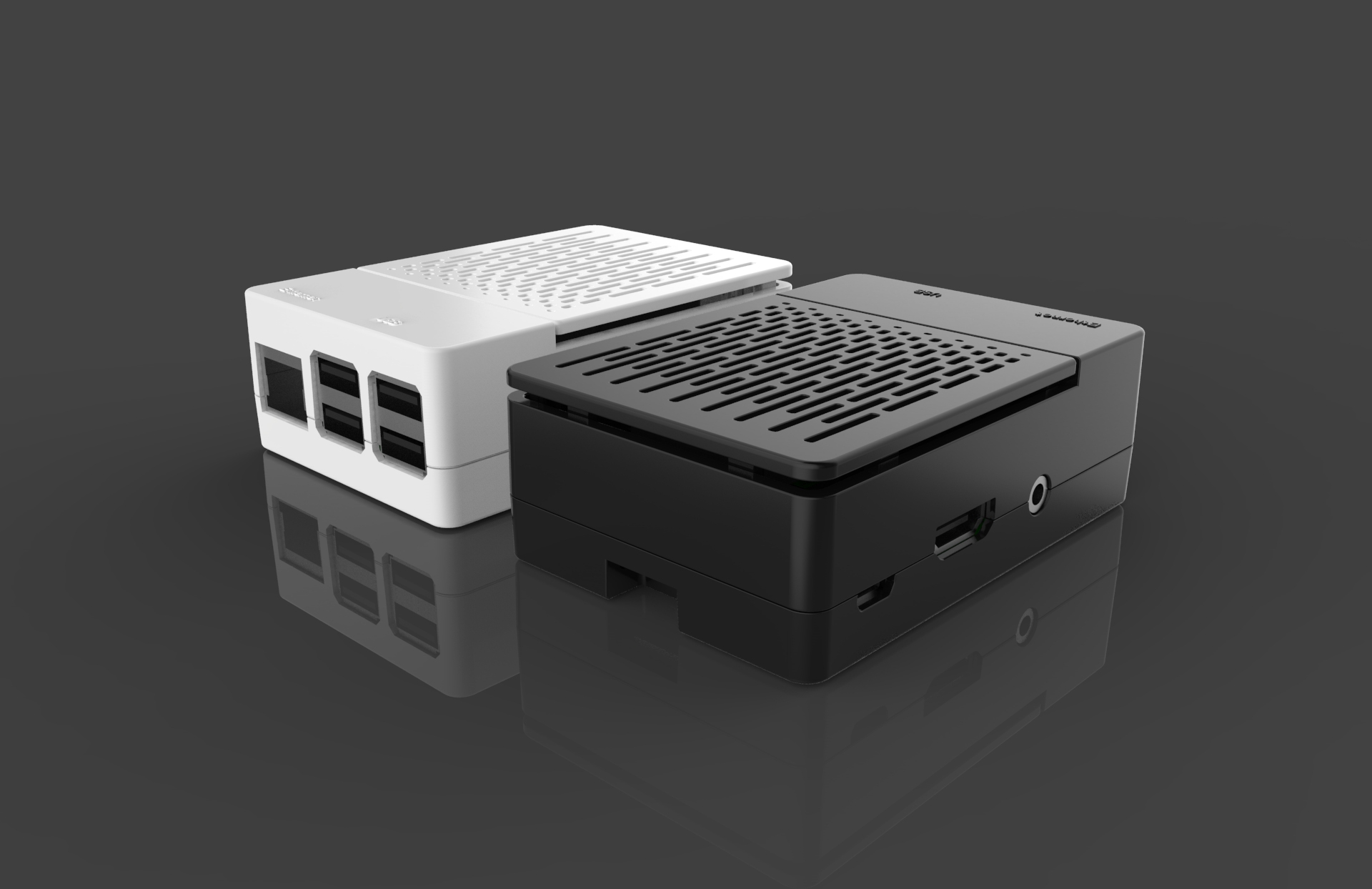 Black/White Assembled Exclouse Case + Quiet Cooling Fan + Heatsink Support GPIO or Camera For Raspberry Pi 3/2/B+ 12