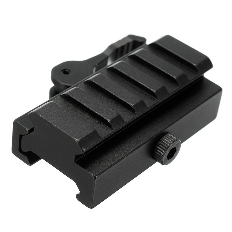 Quick Release Low Profile Compact Riser Quick Detachable 20mm Picatinny Rail Mount Adapter 12