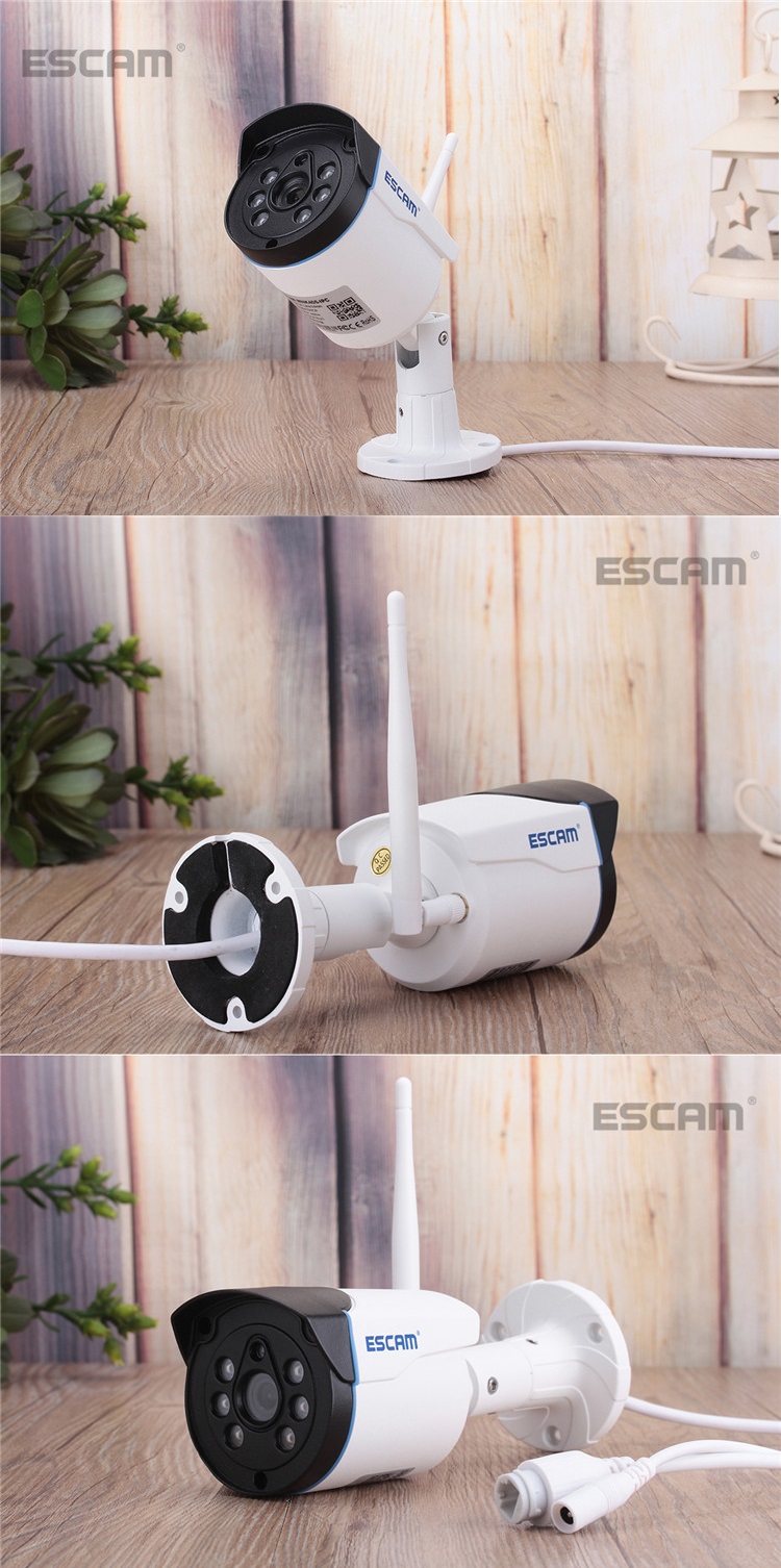 ESCAM WNK404 4CH 720P Outdoor IR Video Wireless Surveillance Security IP Camera CCTV NVR System Kit 30