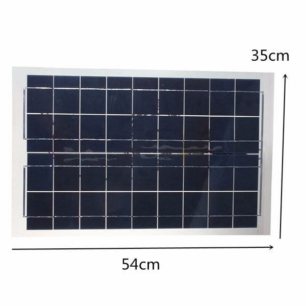 30W 12V Semi Flexible Solar Panel Device Battery Charger 6