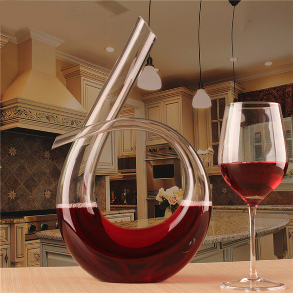 KCASA KC-RD82 1200ml Lead-free Crystal Glass Wine Decanter