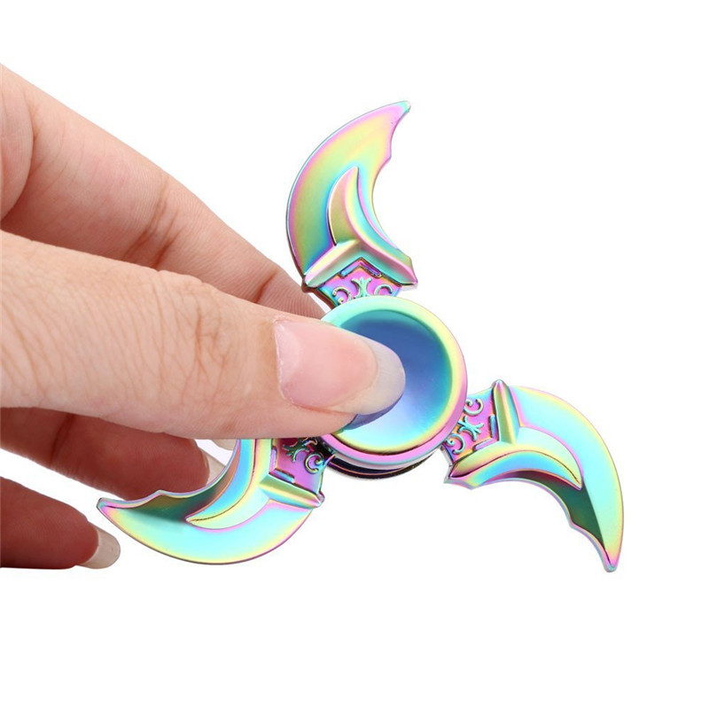 

Colorful Tri-Spinner Rotating Fidget Hand Spinner ADHD Autism Reduce Stress Focus Attention Toys