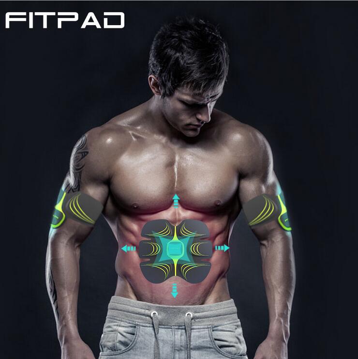 Electronic Abdominal Muscle Building Rechargeable Body Fitness Belt