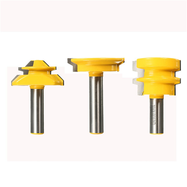 3pcs 1/2 Inch Shank Router Bit Woodworking Tool