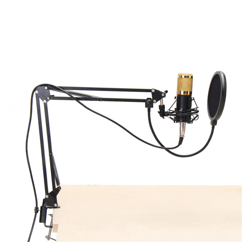 BM800 Condenser Microphone Dynamic System Kit Shock Mount Boom Stand Studio Pro 25